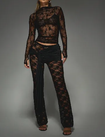 Pantaloni Missguided, negru