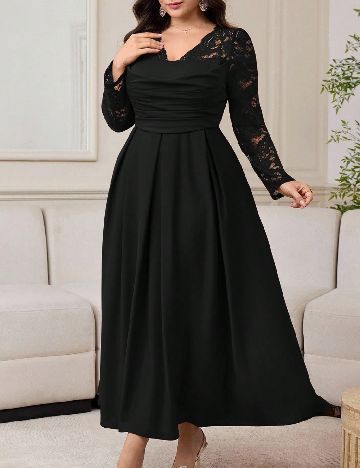Rochie lunga SHEIN CURVE, negru