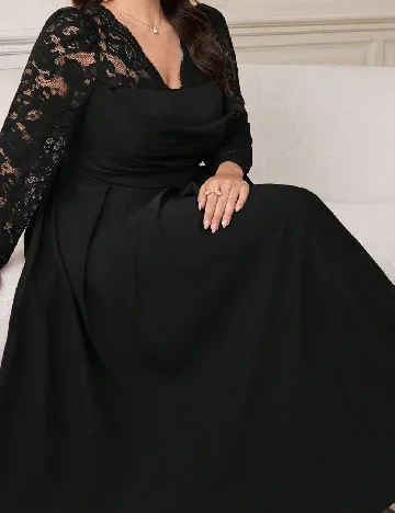 Rochie lunga SHEIN CURVE, negru