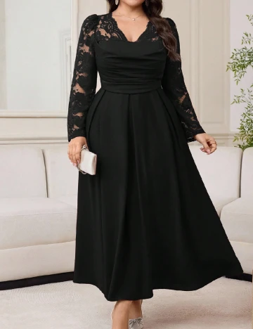 Rochie lunga SHEIN CURVE, negru