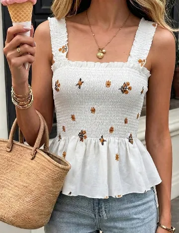 Top SHEIN, alb