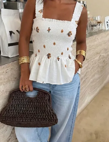 Top SHEIN, alb