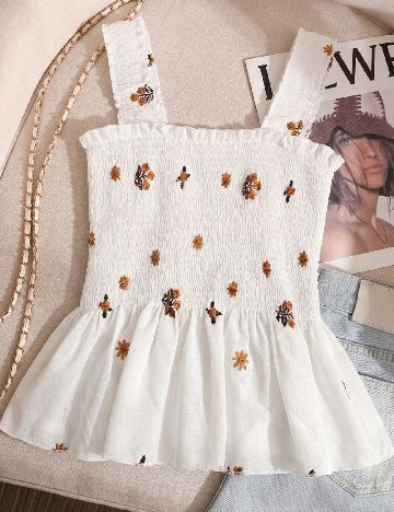 Top SHEIN, alb