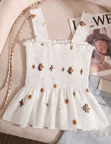 Top SHEIN, alb