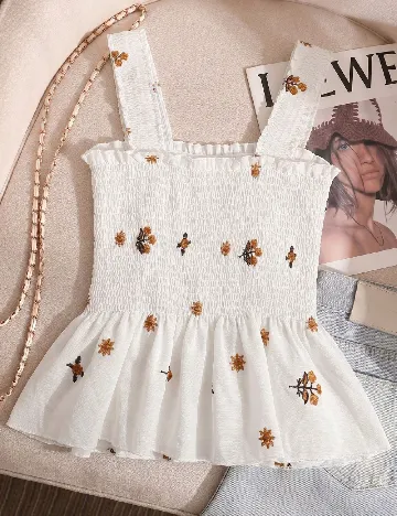 Top SHEIN, alb