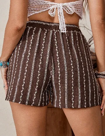 Pantaloni scurti SHEIN, maro