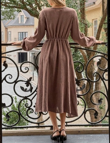 Rochie medie SHEIN, maro