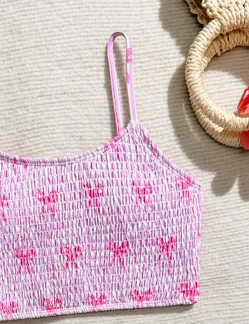 Costum de baie Shein Kids, roz