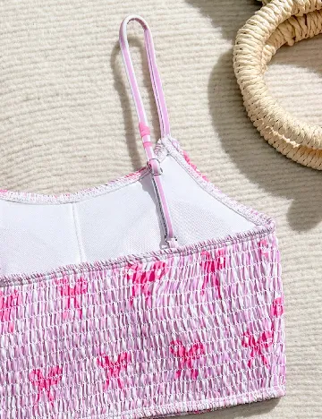 Costum de baie Shein Kids, roz