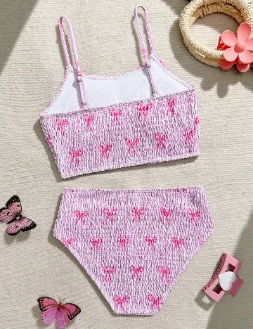 Costum de baie Shein Kids, roz