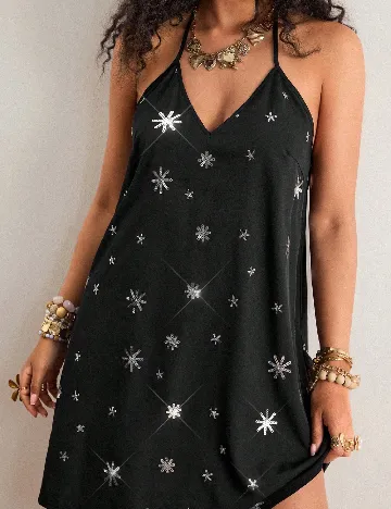 Rochie scurta SHEIN CURVE, negru