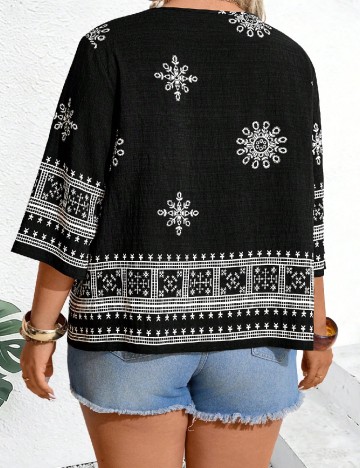Bluza SHEIN CURVE, negru