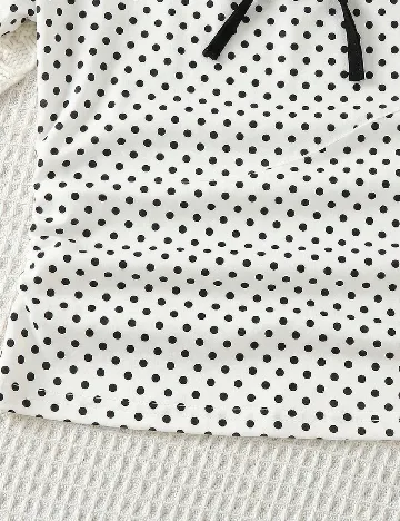 Set Tricouri 2 bucati Shein Kids, alb/negru