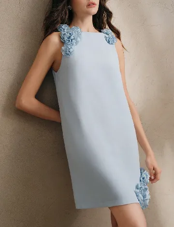 Rochie scurta Anewsta, albastru deschis
