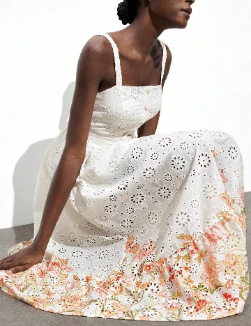 Rochie medie SHEIN, ecru