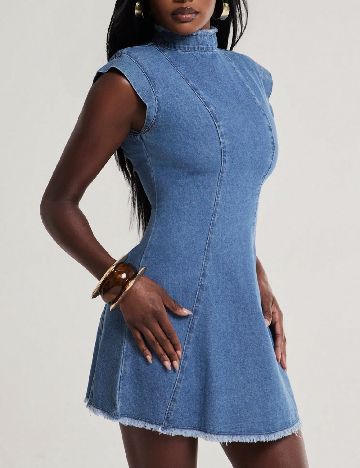 Rochie scurta SHEIN, albastru