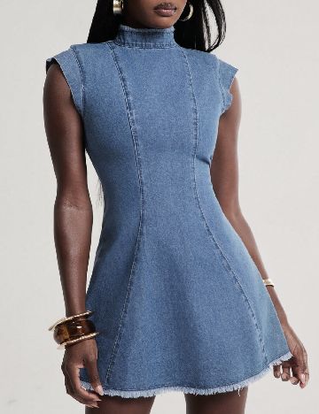 Rochie scurta SHEIN, albastru