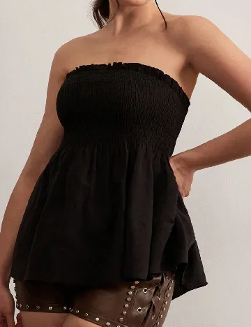Top SHEIN CURVE, negru