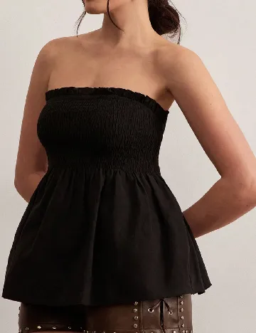 Top SHEIN CURVE, negru