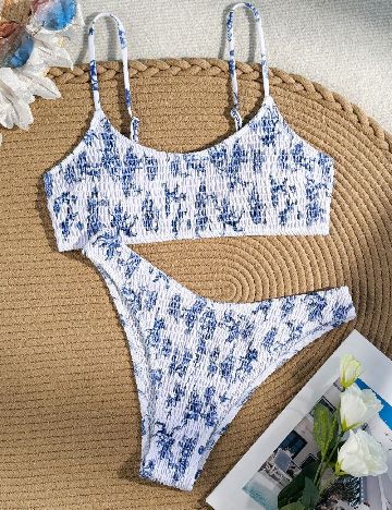 Costum de baie SHEIN, albastru