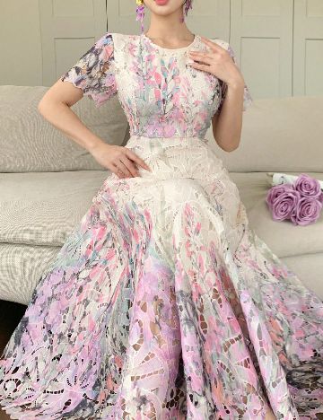 Rochie lunga Dazy, floral