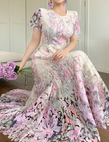 Rochie lunga Dazy, floral
