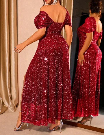 Rochie lunga SHEIN CURVE, rosu