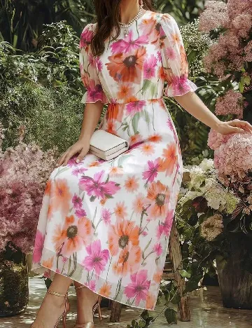 Rochie lunga SHEIN, floral print