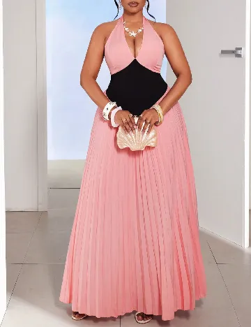 Rochie lunga SHEIN CURVE, roz