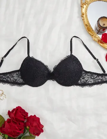 Set sutiene 2 bucati SHEIN, rosu/negru