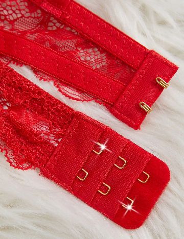 Set sutiene 2 bucati SHEIN, rosu/negru