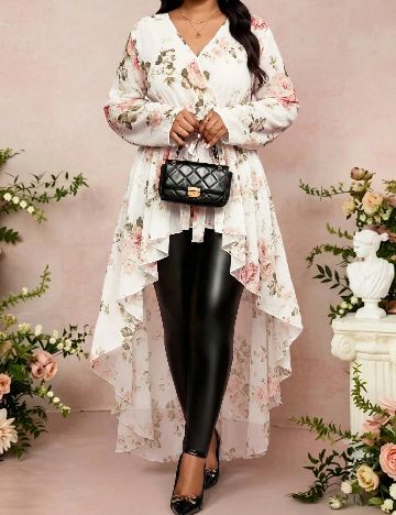 Bluza SHEIN CURVE, floral