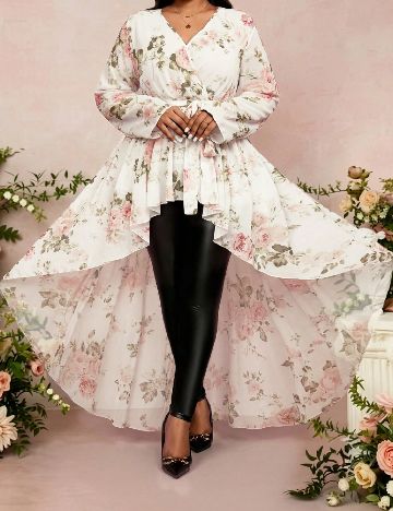 Bluza SHEIN CURVE, floral