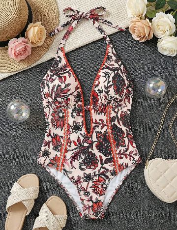 Costum de baie SHEIN CURVE, mix culori
