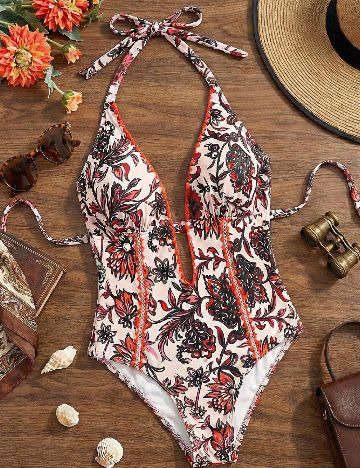 Costum de baie SHEIN CURVE, mix culori