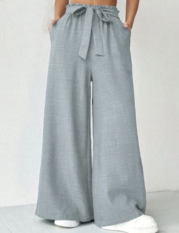 Pantaloni SHEIN, albastru deschis