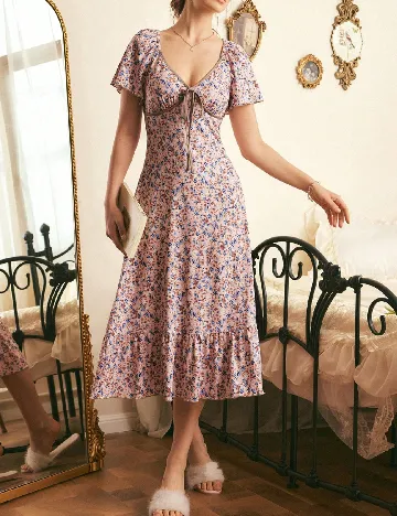 Rochie de noapte SHEIN, floral print