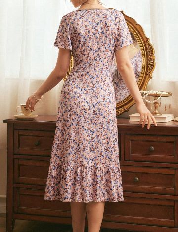 Rochie de noapte SHEIN, floral print