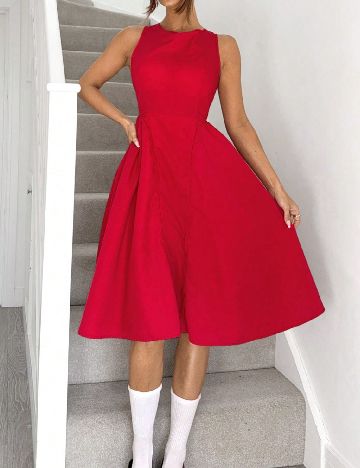 Rochie medie SHEIN, rosu