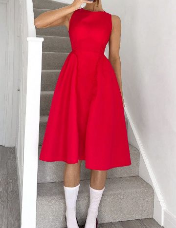 Rochie medie SHEIN, rosu