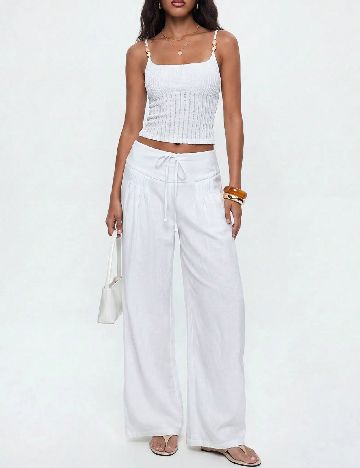 Pantaloni SHEIN, alb