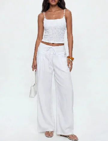 Pantaloni SHEIN, alb