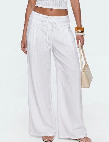 Pantaloni SHEIN, alb