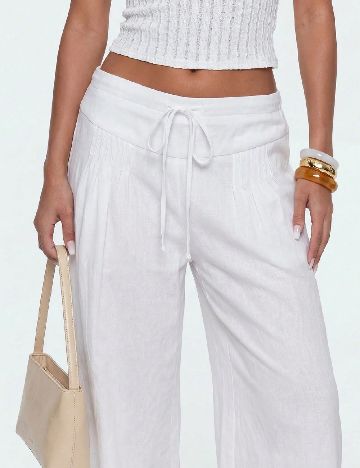Pantaloni SHEIN, alb