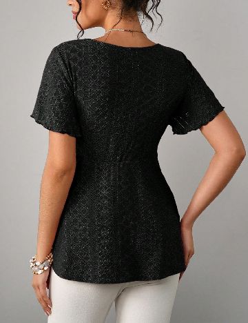 Bluza SHEIN Maternity, negru