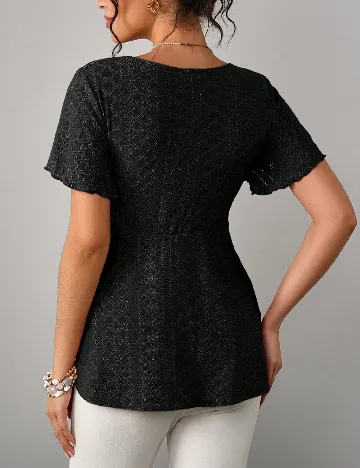 Bluza SHEIN Maternity, negru