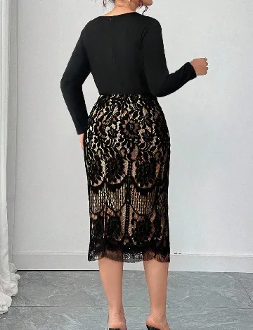 Rochie medie SHEIN CURVE, negru