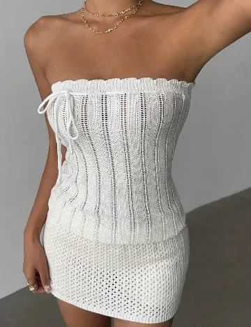 Rochie scurta SHEIN, alb