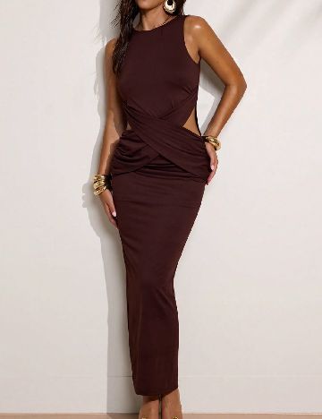 Rochie lunga SHEIN, maro