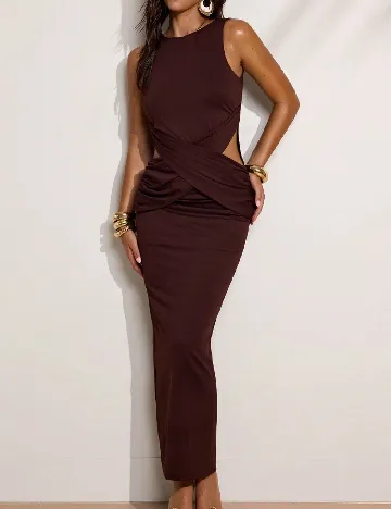 Rochie lunga SHEIN, maro